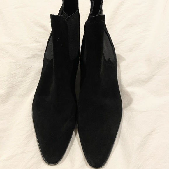 New Zara Woman suede Chelsea ankle boots sz 39 - Picture 3 of 13